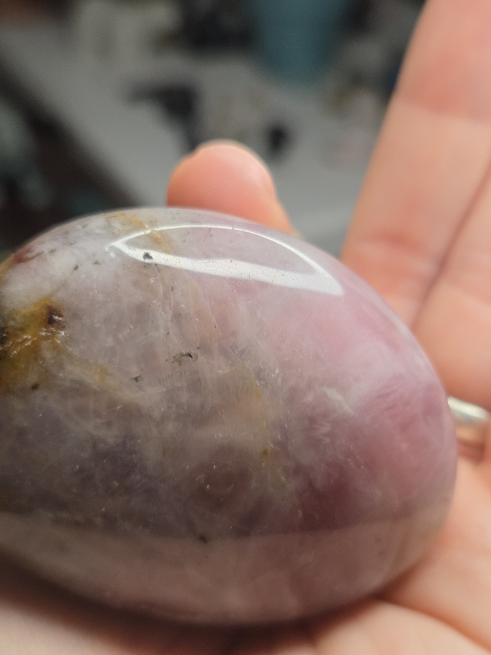 Pink Tourmaline Palmstone - Picture 9 of 16